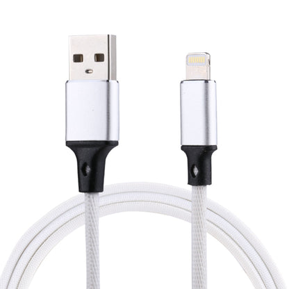 1m 2A USB to 8 Pin Nylon Weave Style Data Sync Charging Cable, 8 Pin Black, 8 Pin Pink, 8 Pin Grey, 8 Pin Blue, 8 Pin Red, 8 Pin White