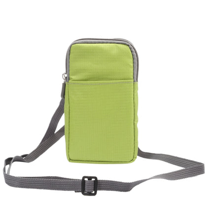 Multi-function Casual Sport Mobile Phone Double Zipper Waist Pack Diagonal Bag for 6.9 Inch or Below Smartphones