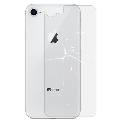 For iPhone 8 & 7 0.3mm 9H Surface Hardness 2.5D Curved Edge Explosion-proof Premium Tempered Glass Back Screen Protector, For 8 & 7