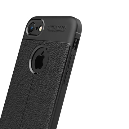 For iPhone 8 & 7 Litchi Texture TPU Protective Back Cover Case, For 8 & 7