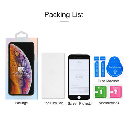 9H 5D Full Glue Full Screen Tempered Glass Film for iPhone 8 / 7, For iPhone SE 2020 / 8 / 7 (1 PC)