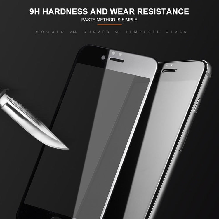 mocolo 0.33mm 9H 2.5D Silk Print Tempered Glass Film for iPhone SE 2020 / 8 / 7, iPhone SE 2020 / 8 / 7
