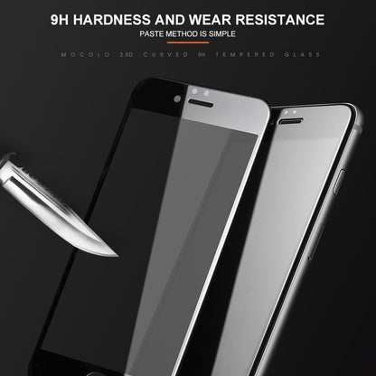 mocolo 0.33mm 9H 2.5D Silk Print Tempered Glass Film for iPhone SE 2020 / 8 / 7, iPhone SE 2020 / 8 / 7
