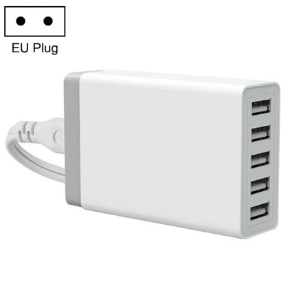 XBX09 40W 5V 8A 5 USB Ports Quick Charger Travel Charger, UK Plug(Black), XBX09, 8A