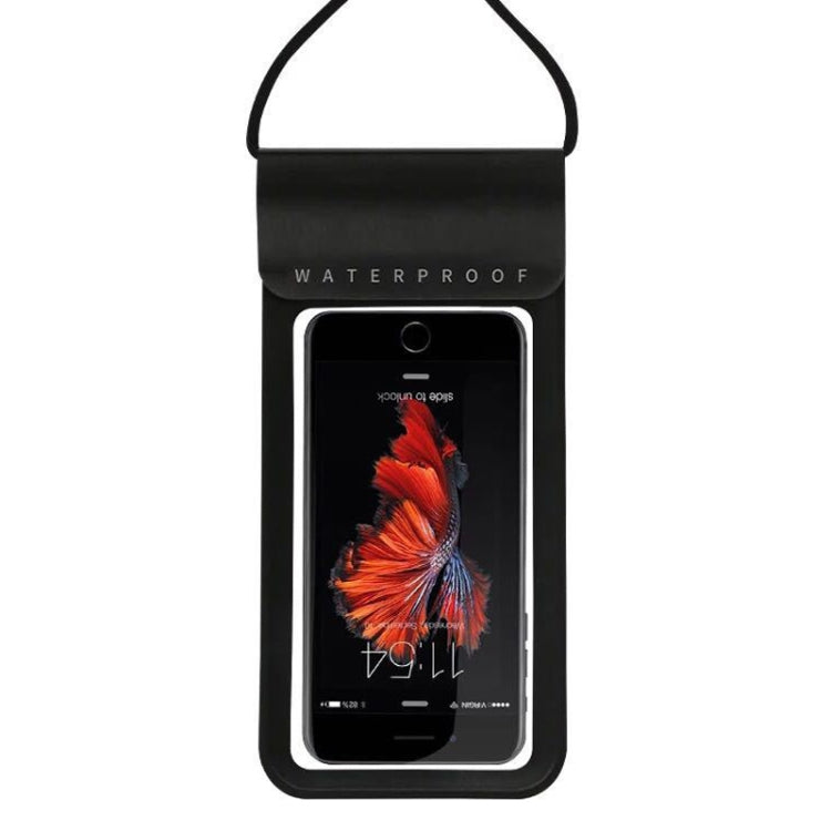 Outdoor Diving Swimming Mobile Phone Touch Screen Waterproof Bag for 5.1 to 6 Inch Mobile Phone