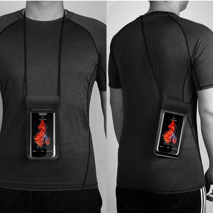 Outdoor Diving Swimming Mobile Phone Touch Screen Waterproof Bag for Below 5 Inch Mobile Phone