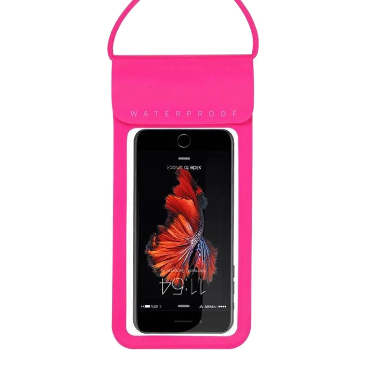 Outdoor Diving Swimming Mobile Phone Touch Screen Waterproof Bag for Below 5 Inch Mobile Phone