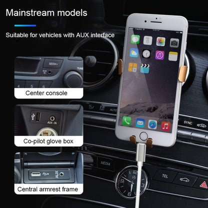 8 Pin to 3.5mm AUX Audio Adapter Cable, Length: 1m
