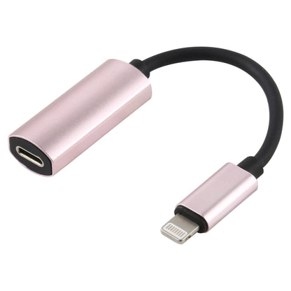 2 in 1 8 Pin Male to Dual 8 Pin Female Charging and Listening to Music Audio Earphone Adapter, Compatible with All IOS Systems