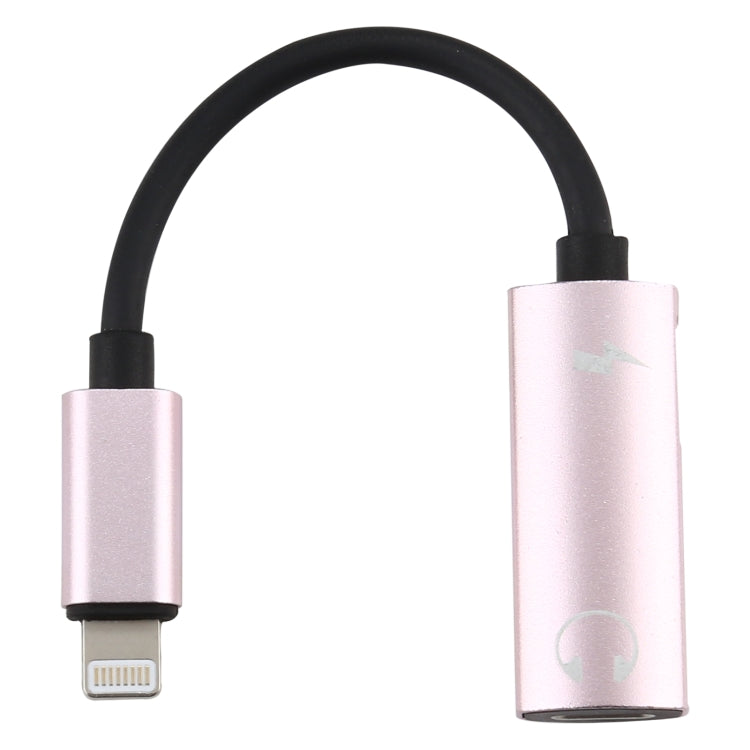 2 in 1 8 Pin Male to Dual 8 Pin Female Charging and Listening to Music Audio Earphone Adapter, Compatible with All IOS Systems
