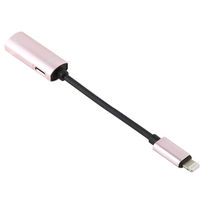 2 in 1 8 Pin Male to Dual 8 Pin Female Charging and Listening to Music Audio Earphone Adapter, Compatible with All IOS Systems