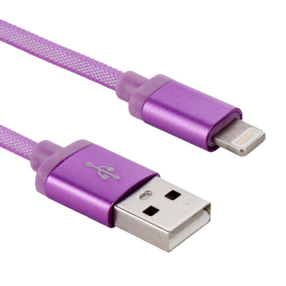 1m Net Style Metal Head 8 Pin to USB Data / Charger Cable
