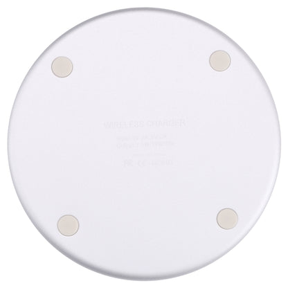 10W QI Plaid Pattern Round Metal Wireless Charger, 10W Metal