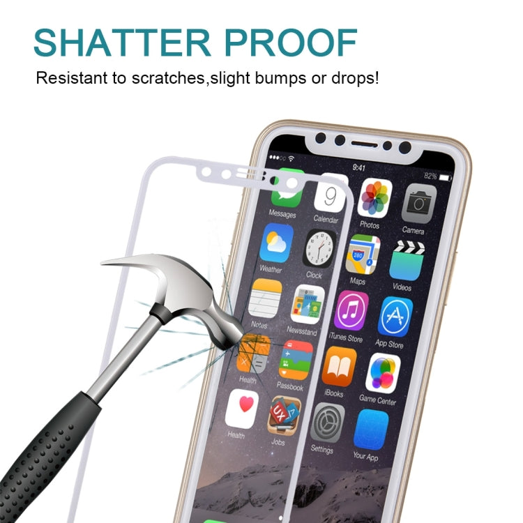 For iPhone X   0.3mm 9H Surface Hardness 4D Curved Full Screen Tempered Glass Screen Protector, iPhone X, For X, For iPhone  X (1 PC)