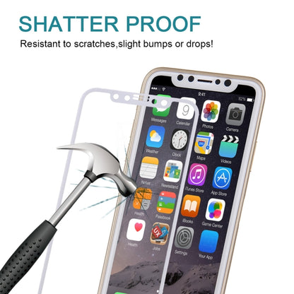 For iPhone X   0.3mm 9H Surface Hardness 4D Curved Full Screen Tempered Glass Screen Protector, For iPhone  X (1 PC)
