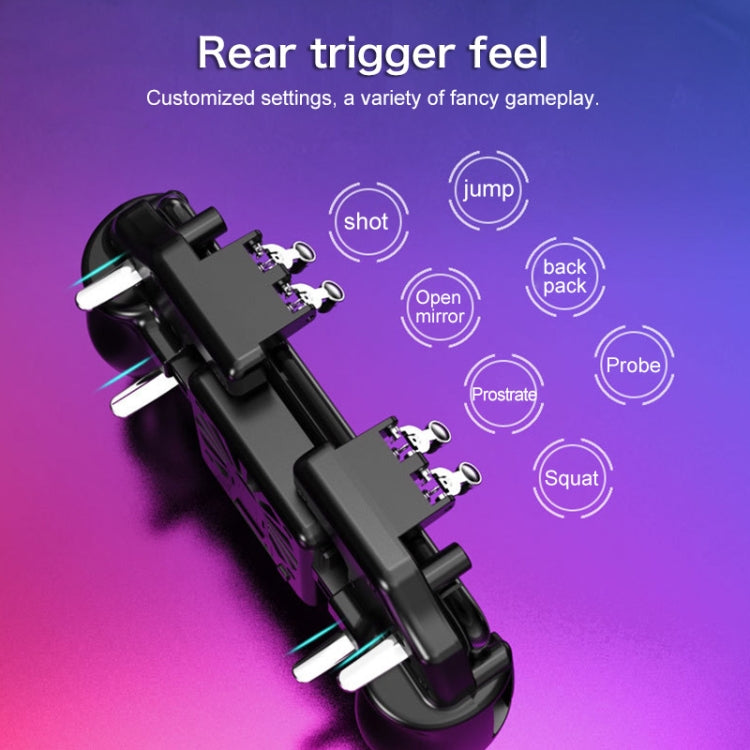 AK77 1200mAh Battery Edition Six-finger Linkage Multi-function Mobile Phone Gamepad with Bracket, Suitable for 4.7-6.5 inch Mobile Phones, 1200mAH Battery Edition