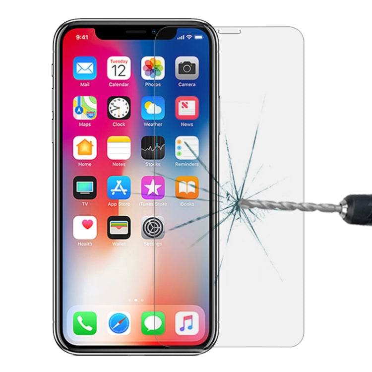 For iPhone 11 Pro / XS / X Surface Hardness Explosion-proof Non-full Screen Tempered Glass Screen Film, For iPhone 11 Pro / XS / X(1 PC)