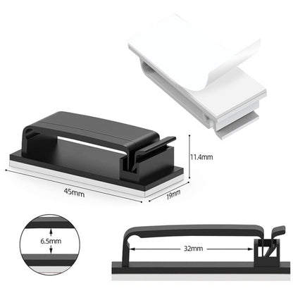 HG2613 20 PCS Desktop Data Cable Organizer Fixing Clip
