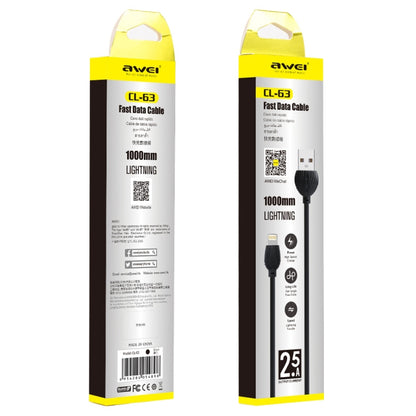 awei CL-63 2.5A 8 Pin Charging + Transmission Aluminum Alloy Data Cable, Length: 1m