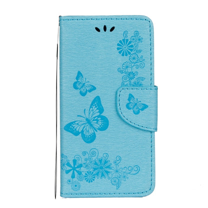 For iPhone X / XS Pressed Flowers Butterfly Pattern Horizontal Flip Leather Case with Holder & Card Slots & Wallet & Lanyard, For X