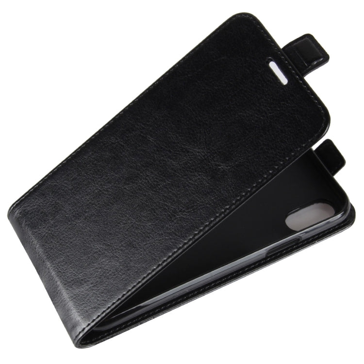 For iPhone X / XS Crazy Horse Texture Vertical Flip Leather Case with Card Slot & Photo Frame, For iPhone X / XS, For iPhone X