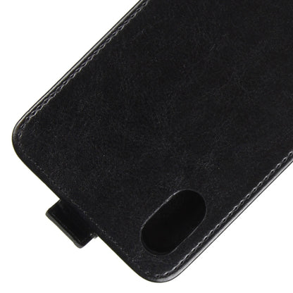 For iPhone X / XS Crazy Horse Texture Vertical Flip Leather Case with Card Slot & Photo Frame, For iPhone X