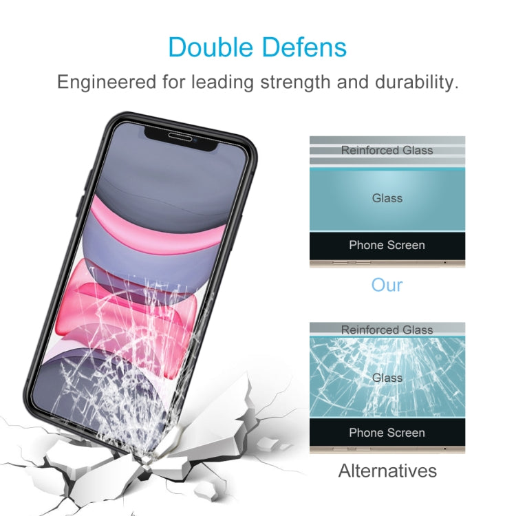 For iPhone 11 / XR 2pcs 0.26mm 9H 2.5D Tempered Glass Film, For iPhone 11 / XR(2 PCS)