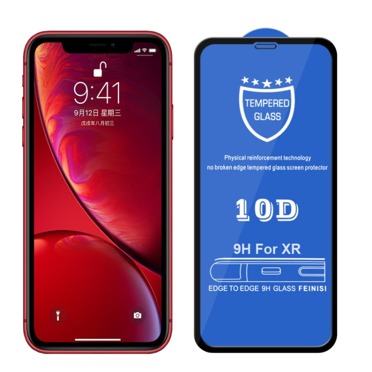 For iPhone 11 / XR 9H  Full Screen Tempered Glass Screen Protector, For iPhone XR(1 PC)
