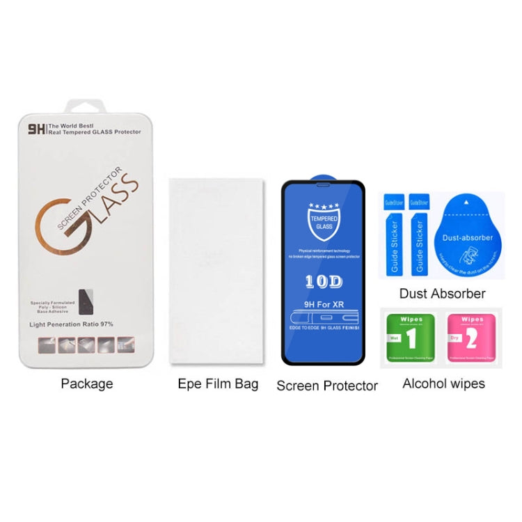For iPhone 11 / XR 9H  Full Screen Tempered Glass Screen Protector, For iPhone XR(1 PC)