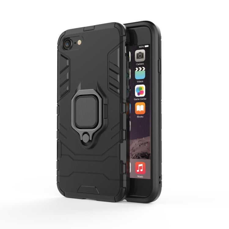 PC + TPU Shockproof Protective Case for iPhone 8 Plus & 7 Plus, with Magnetic Ring Holder, For 8P & 7P