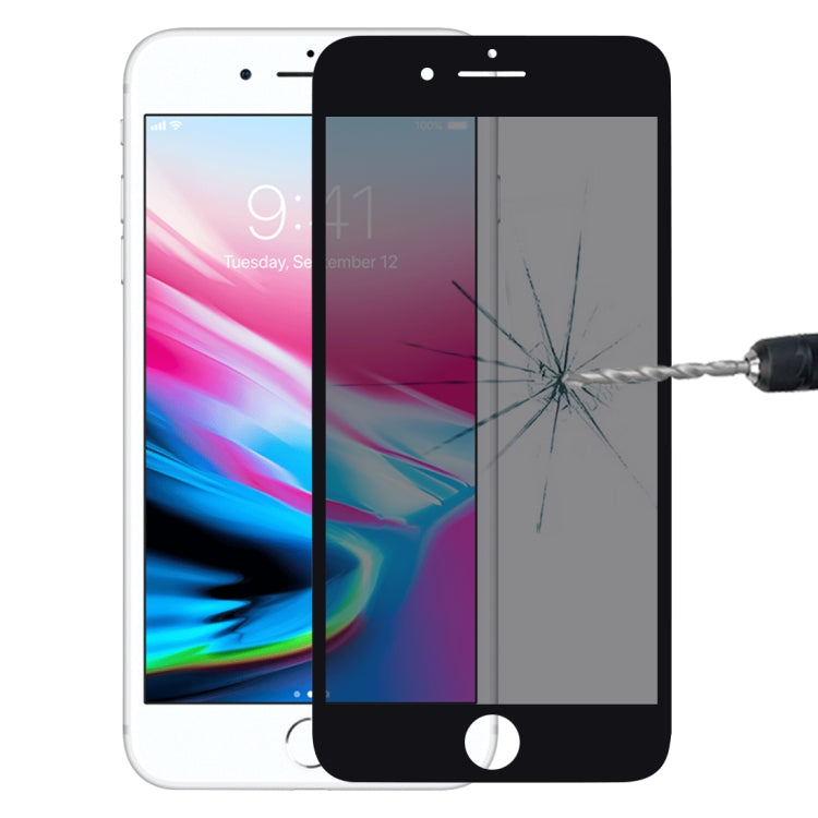 9H 6D Anti-peep Tempered Glass Film for iPhone 7 Plus, For iPhone 7 Plus(Black), For iPhone 7 Plus(White)
