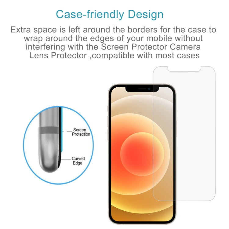 For iPhone 12 mini 0.26mm 9H 2.5D Tempered Glass Film (Slotted), For iPhone 12 mini