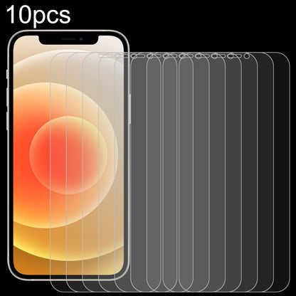For iPhone 12 / 12 Pro 10pcs 0.26mm 9H 2.5D Tempered Glass Film (Open Hole), For iPhone 12 / 12 Pro