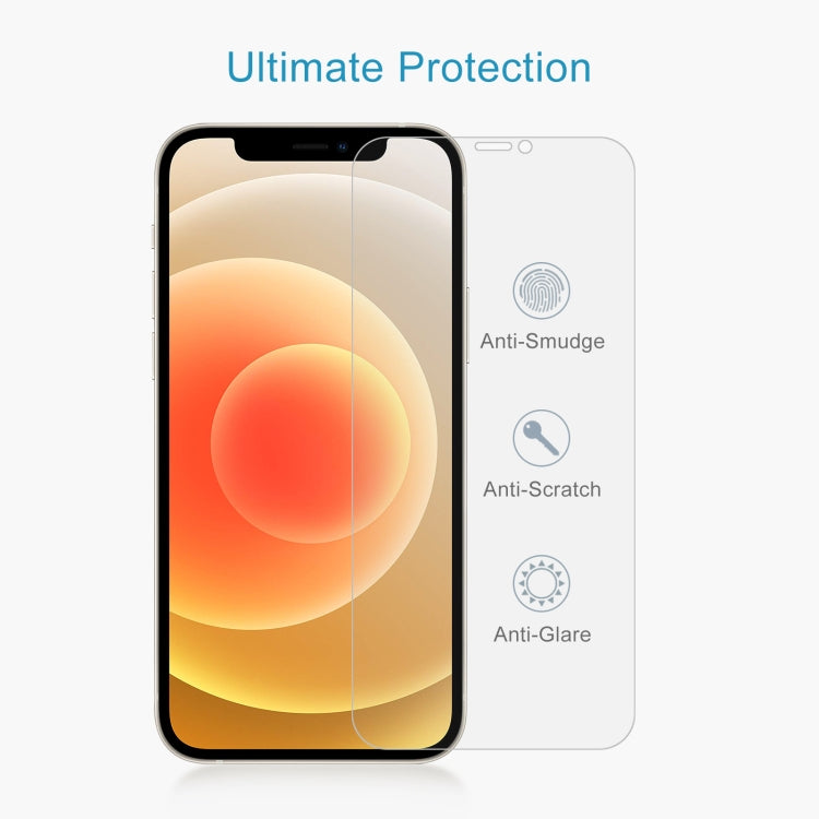 For iPhone 12 / 12 Pro 10pcs 0.26mm 9H 2.5D Tempered Glass Film (Open Hole), For iPhone 12 / 12 Pro