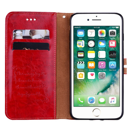 For iPhone 8 Plus & 7 Plus Business Style Oil Wax Texture Horizontal Flip Leather Case with Holder & Card Slots & Wallet, For iPhone 8P & 7P