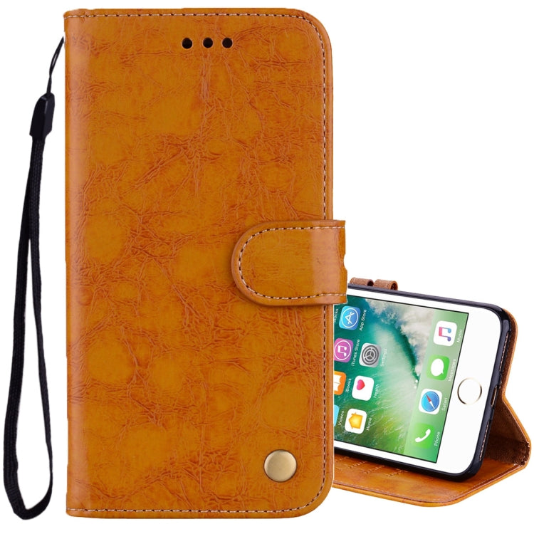 For iPhone 8 Plus & 7 Plus Business Style Oil Wax Texture Horizontal Flip Leather Case with Holder & Card Slots & Wallet, For 8P & 7P, For iPhone 8P & 7P