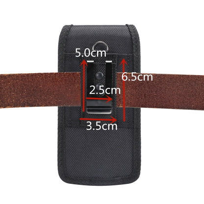 4.7 inch Universal Vertical Nylon Fabric Waist Bag  for iPhone X & iPhone 8, Galaxy S6, Redmi 3