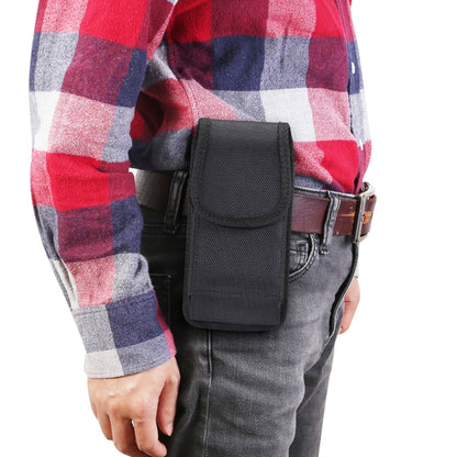 4.7 inch Universal Vertical Nylon Fabric Waist Bag  for iPhone X & iPhone 8, Galaxy S6, Redmi 3