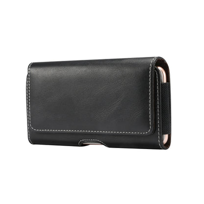 Men Lambskin Texture Multi-functional Universal Mobile Phone Waist Pack Leather Case for 5.2 Inch or Below Smartphones, For 5.2 Inch
