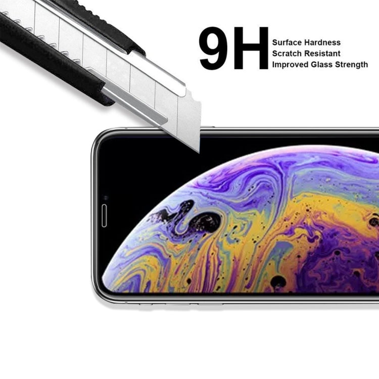 For iPhone 11 Pro / XS / X 5pcs ENKAY Hat-Prince 0.26mm 9H 2.5D Tempered Glass Film, For XS (5 PCS)