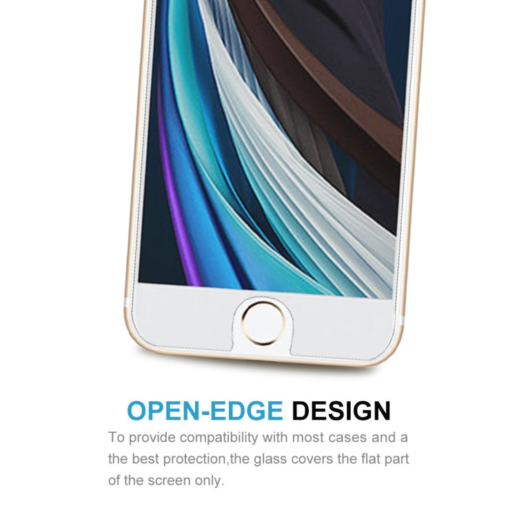 For iPhone SE 2022 / SE 2020 50pcs Large Arc EdgeTempered Glass Film, For iPhone SE 2022 (50pcs)