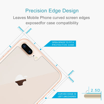 For IPhone 8 Plus & 7 Plus rear membrane 0.3mm 9H hardness 2.5d arc frontier defense explodes high-quality tempered rear membrane, For 8P & 7P