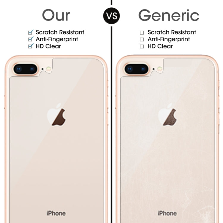 For IPhone 8 Plus & 7 Plus rear membrane 0.3mm 9H hardness 2.5d arc frontier defense explodes high-quality tempered rear membrane, For 8P & 7P