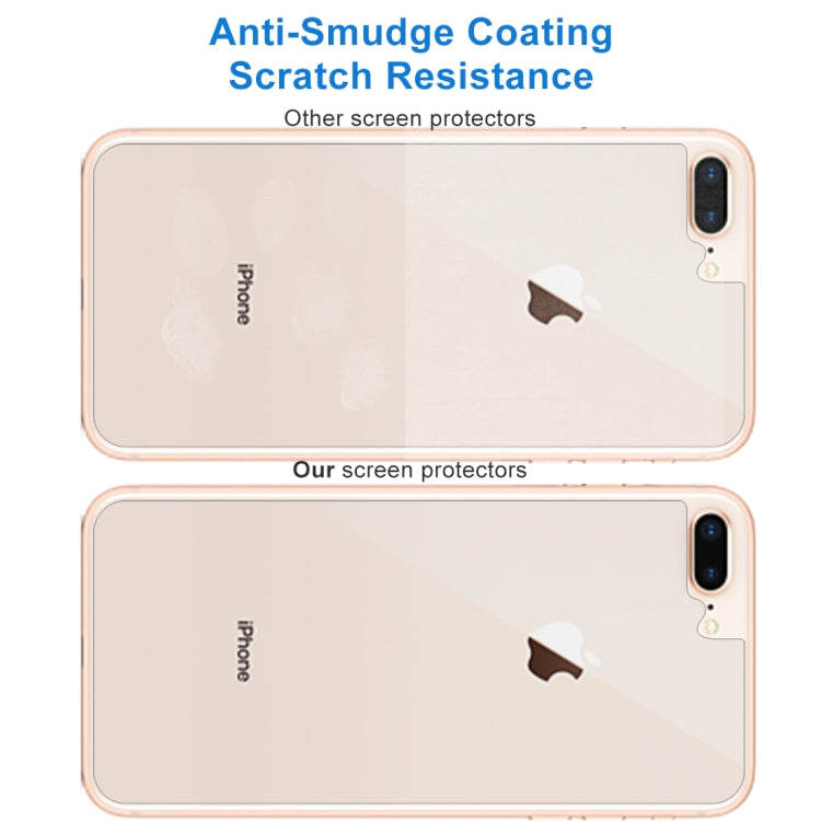 For IPhone 8 Plus & 7 Plus rear membrane 0.3mm 9H hardness 2.5d arc frontier defense explodes high-quality tempered rear membrane, For 8P & 7P