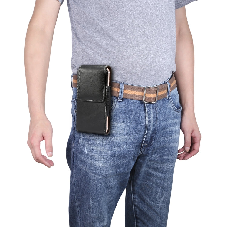 5.5 inch Universal Vertical Lambskin Texture Waist Bag  for iPhone XR & 8 Plus, Galaxy S10, Huawei P30 Lite, For 5.5 inch