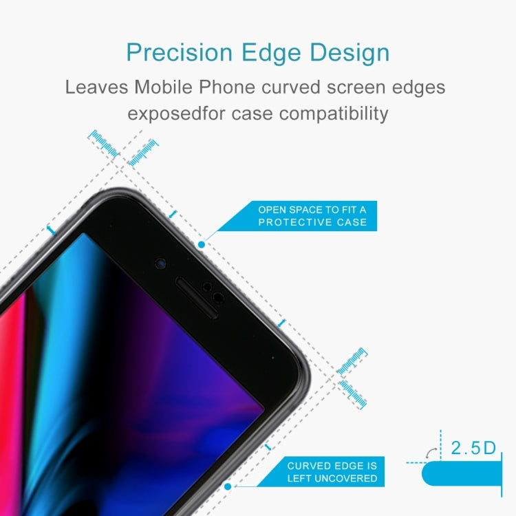 For iPhone 8 Plus & 7 Plus 0.3mm 9H Surface Hardness 5D Curved Full Screen Tempered Glass Screen Protector, For iPhone 8P & 7P(1 PC)
