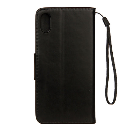 For iPhone XR Embossed Butterfly Pattern Horizontal Flip Leather Case with Card Slot & Holder & Wallet & Lanyard, For XR