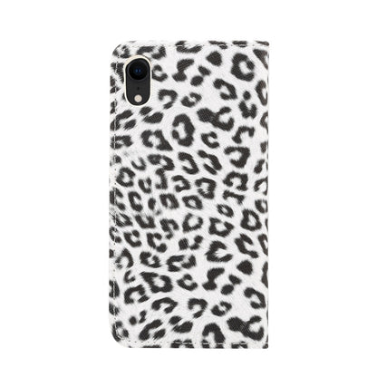 For iPhone XR Leopard Pattern Horizontal Flip Leather Case with Holder & Card Slots, For XR