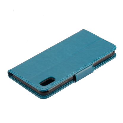 For iPhone XS Max Embossed Butterfly Pattern Horizontal Flip Leather Case with Card Slot & Holder & Wallet & Lanyard, For XS Max