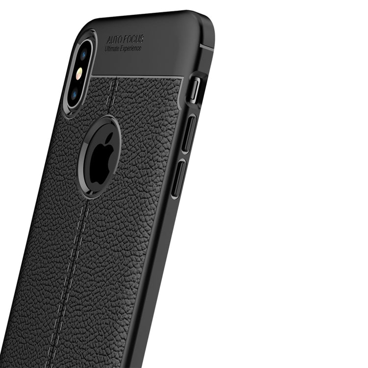For iPhone XS Max Litchi Texture TPU Case, For XS Max